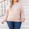 Forever Mine Sweater, Taupe-Pink 2 Forever Mine Sweater, Taupe-Pink -Chic Soul Store ForeverMineSweater Taupe Pink 8895
