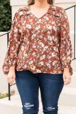 Forever Together Top, Brown -Chic Soul Store ForeverTogetherTop Brown 0058