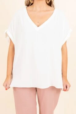 Free Forever Top, Off White -Chic Soul Store FreeForeverTop OffWhite 9664