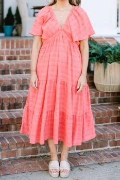 Free To Dream Maxi Dress, Pink -Chic Soul Store FreeToDreamMidiDress 2
