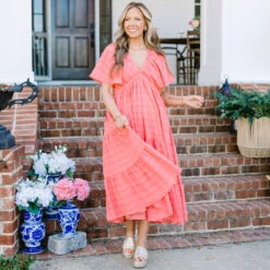 Free To Dream Maxi Dress, Pink -Chic Soul Store FreeToDreamMidiDress 7