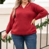 Free Yourself Tunic, Red -Chic Soul Store FreeYourselfTunic Red 7703