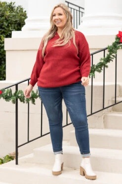 Free Yourself Tunic, Red -Chic Soul Store FreeYourselfTunic Red 7706