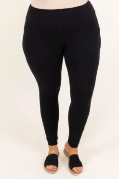 Fresh And Clean Leggings, Black -Chic Soul Store FreshAndCleanLeggings Black 9587