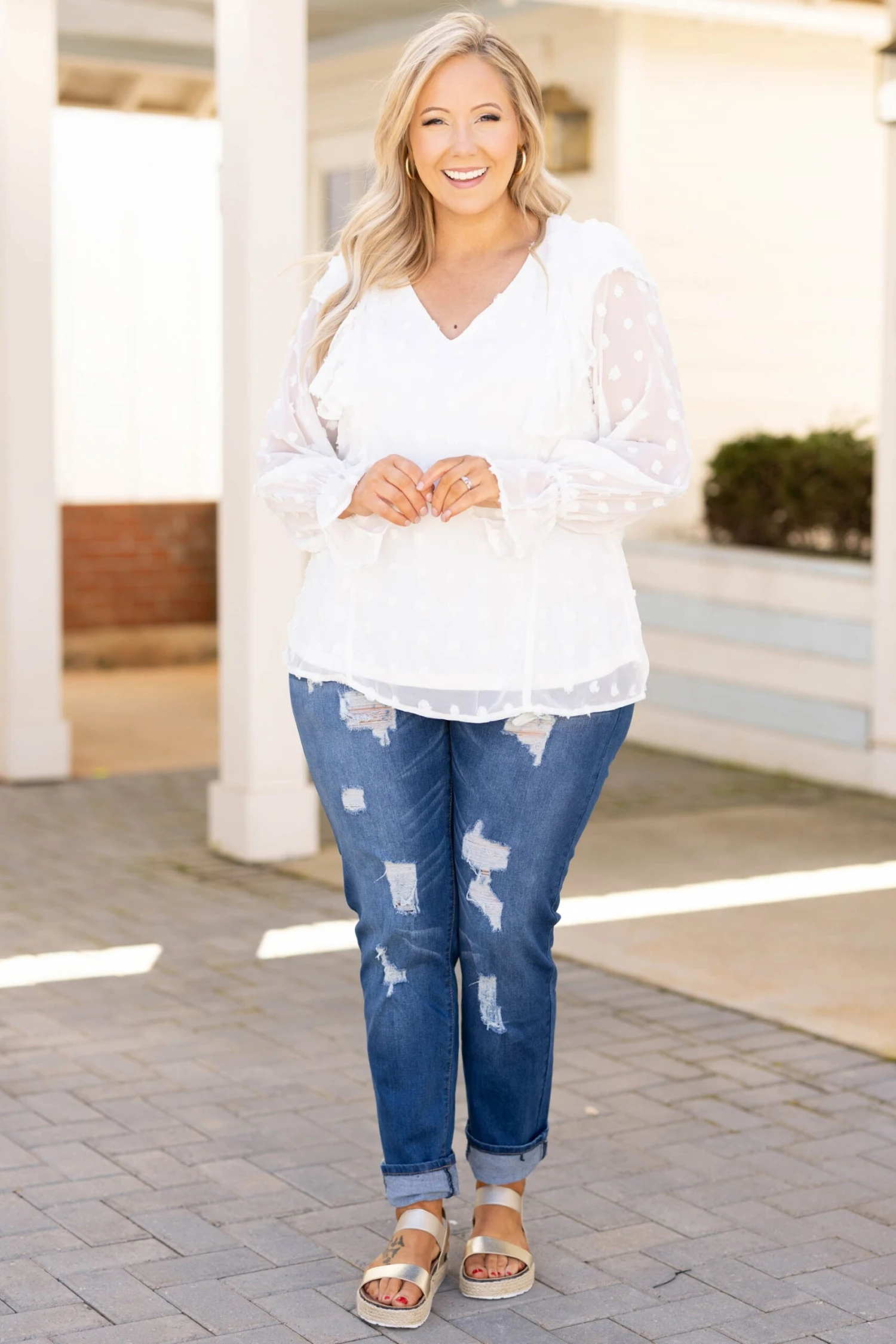 Fresh Outlook Top, Ivory 5 Fresh Outlook Top, Ivory - Image 3