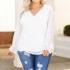 Fresh Outlook Top, Ivory -Chic Soul Store FreshOutlookTop Ivory 9011