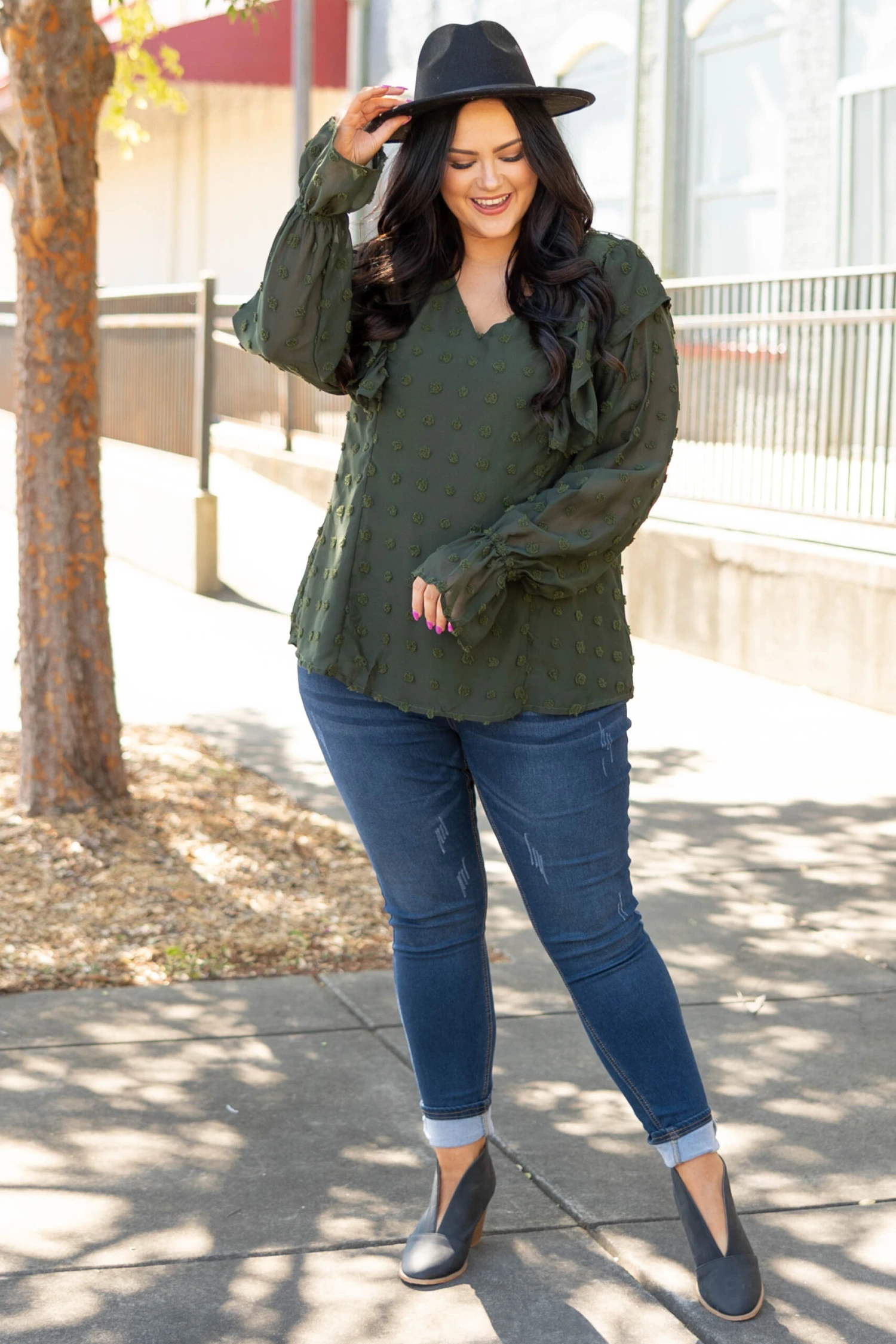 Fresh Outlook Top, Olive 4 Fresh Outlook Top, Olive - Image 2