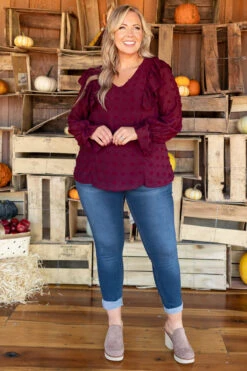 Fresh Outlook Top, Wine 10 Fresh Outlook Top, Wine -Chic Soul Store FreshOutlookTop Wine 3