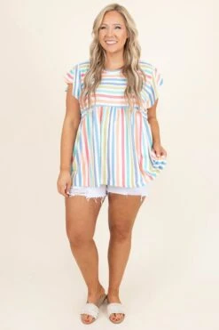 Friyay Shorts, White -Chic Soul Store FriyayShorts White 2