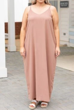 From Day To Night Dress, Rose Taupe 11 From Day To Night Dress, Rose Taupe -Chic Soul Store FromDayToNightDress RoseTaupe