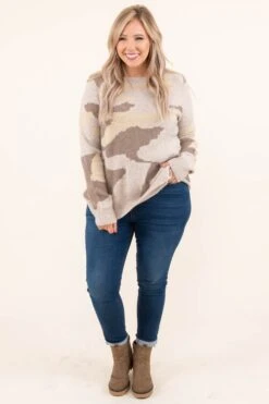 From Dusk Til Dawn Sweater, Sand-Coco -Chic Soul Store FromDuskTilDawnSweater Sand Coco 2562