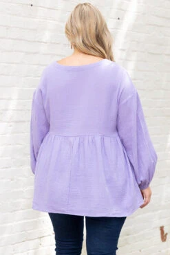From Me To You Top, Lavender -Chic Soul Store FromMeToYouTop Lavender 4599