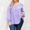 From Me To You Top, Lavender -Chic Soul Store FromMeToYouTop Lavender 4600