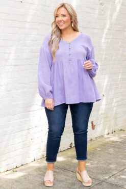 From Me To You Top, Lavender -Chic Soul Store FromMeToYouTop Lavender 4603