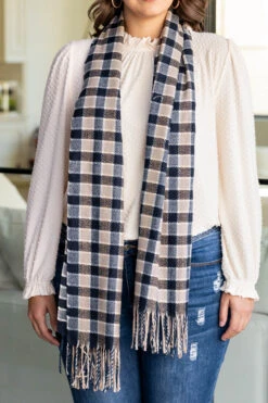 Frosted Upon Scarf, Black -Chic Soul Store FrostedUponShawl Black 7508