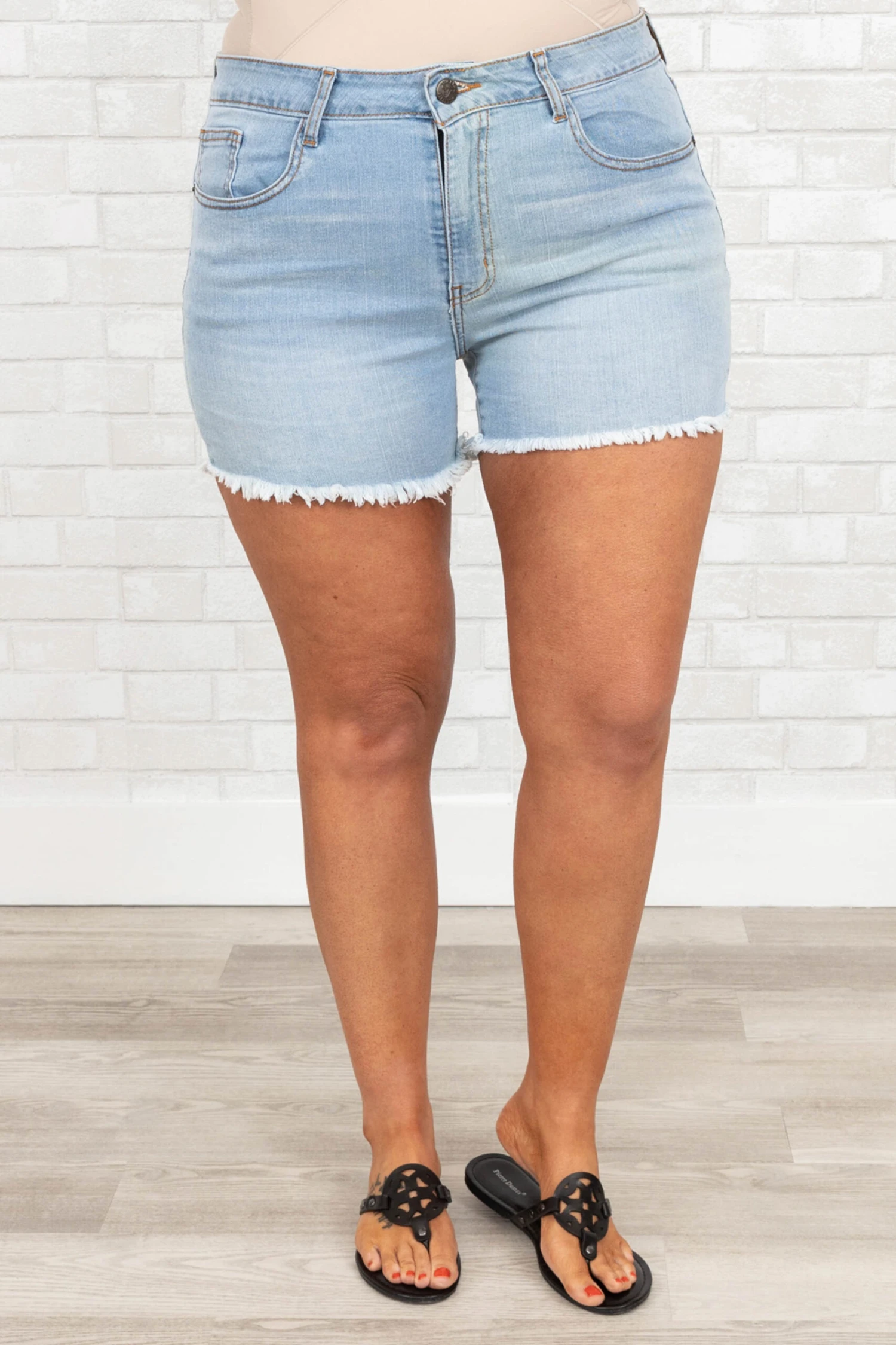 Fun And Games Shorts, Light Wash 3 Fun And Games Shorts, Light Wash