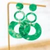 Funky Fresh Earrings, Green 2 Funky Fresh Earrings, Green -Chic Soul Store FunkyFreshEarrings Green 9621