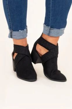 Get Back To Business Booties, Black