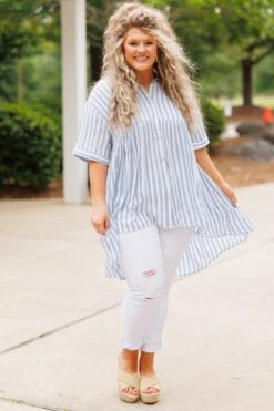 Get It Started Top, Blue -Chic Soul Store GetItStartedTop Blue 3