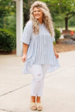 Get It Started Top, Blue -Chic Soul Store GetItStartedTop Blue 4