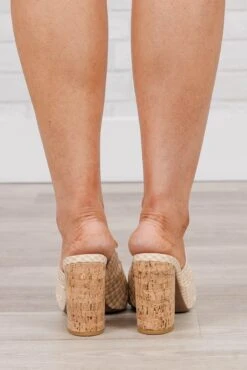 Gingham Style Heels, Toffee -Chic Soul Store GinghamStyleHeels Toffee 5