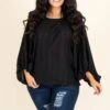 Girl At Home Top, Black 2 Girl At Home Top, Black -Chic Soul Store GirlAtHomeTop Black 5139