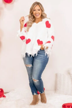 Give Love Sweater, Off White -Chic Soul Store GiveLoveSweater OffWhite 1750