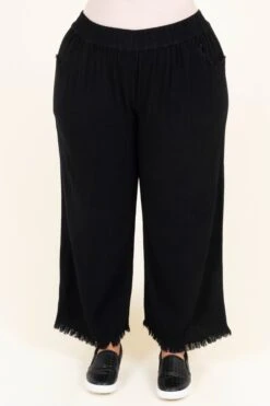 Give Me A Moment Pants, Black -Chic Soul Store GiveMeAMomentPants Black 2