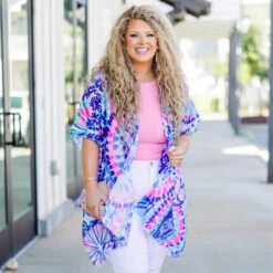 Give Me Faith Kimono, Blue -Chic Soul Store GiveMeFaithKimono Blue 6