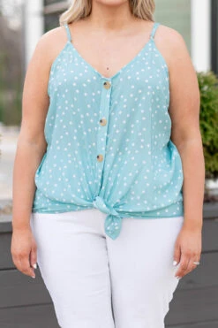 Give Me Sunshine Tank, Blue 11 Give Me Sunshine Tank, Blue -Chic Soul Store GiveMeSunshineTank Blue 0145