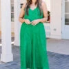 Give Me Your Time Jumpsuit, Kelly Green -Chic Soul Store GiveMeYourTimeJumpsuit KellyGreen 4