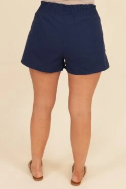 Give You Attitude Shorts, Navy -Chic Soul Store GiveYouAttitudeShorts Navy 4 1