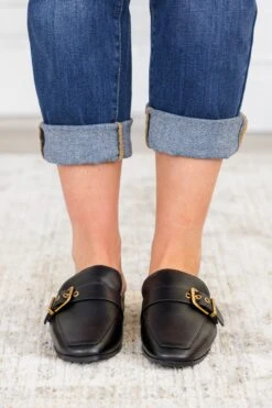 Glamour In Motion Mules, Black -Chic Soul Store GlamourInMotionMules Black 3