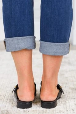 Glamour In Motion Mules, Black -Chic Soul Store GlamourInMotionMules Black 5