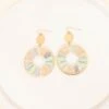 Glass Earrings, Light Multi