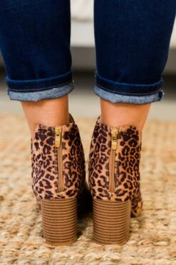 Gleaming Glam Booties, Leopard -Chic Soul Store GleamingGlamBooties Leopard 6