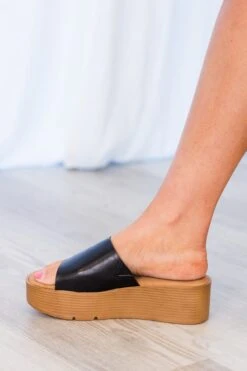 Glimpse Of Me Wedges, Black -Chic Soul Store GlimpseOfMeWedges Black 5