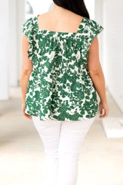 Glistening Eyes Top, Green -Chic Soul Store GlisteningEyesTop Green 1