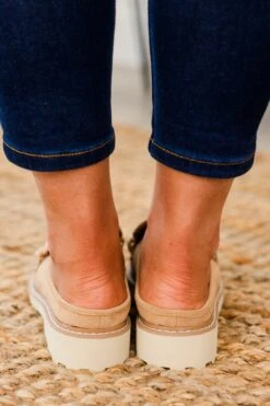 Glitter And Gold Mules, Taupe -Chic Soul Store GlitterAndGoldMules Taupe 6