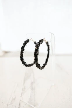 Glitzy Chic Earrings, Black