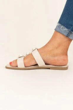 Glow A Little Sandals, Nude -Chic Soul Store GlowALittleSandals Nude 0065