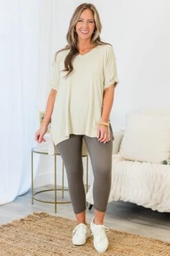 Go For The Goal Leggings, Smoky Grey -Chic Soul Store GoForTheGoalLeggings SmokyGrey 4