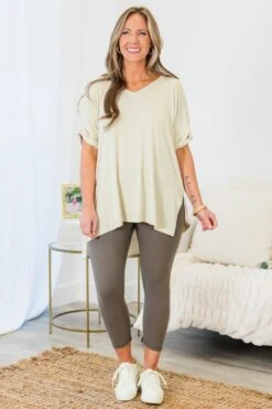 Go For The Goal Leggings, Smoky Grey -Chic Soul Store GoForTheGoalLeggings SmokyGrey 5