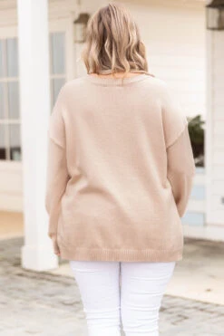 Going Daisy Picking Sweater, Taupe 12 Going Daisy Picking Sweater, Taupe -Chic Soul Store GoingDaisyPickingSweater Taupe 9254