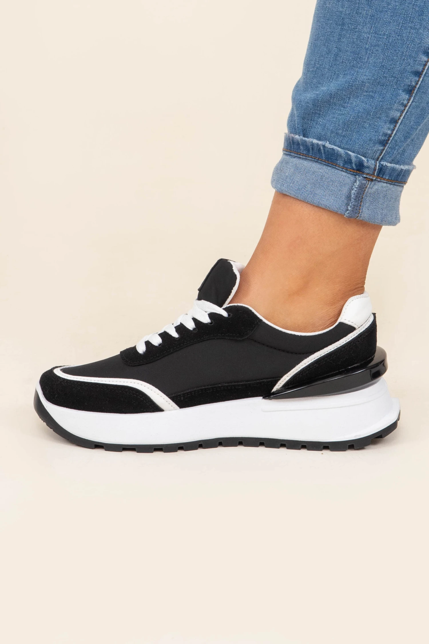 Going For A Walk Sneakers, Black 6 Going For A Walk Sneakers, Black - Image 4