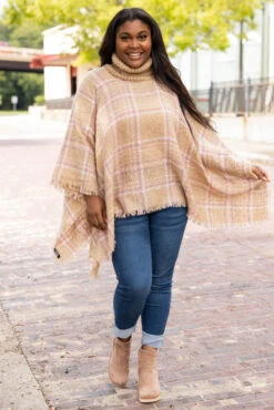 Going For Gorgeous Poncho, Tan 9 Going For Gorgeous Poncho, Tan -Chic Soul Store GoingForGorgeousPoncho Tan 2407