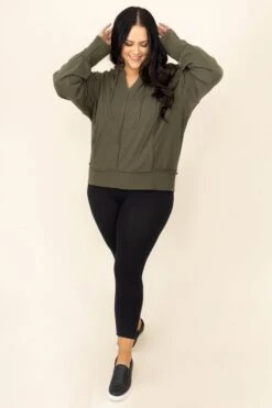 Going On Break Hoodie, Olive -Chic Soul Store GoingOnBreakHoodie Olive 6