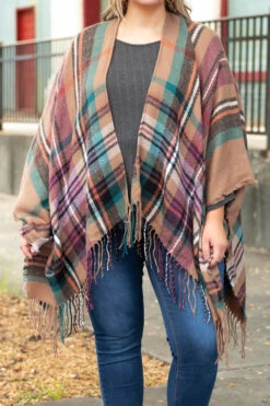 Going To The City Poncho, Multi -Chic Soul Store GoingToTheCityPoncho Multi 0202