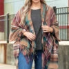 Going To The City Poncho, Multi -Chic Soul Store GoingToTheCityPoncho Multi 0203