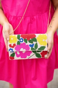 Gone Flower Picking Purse, Multi -Chic Soul Store GoneFlowerPickingPurse Multi 0131